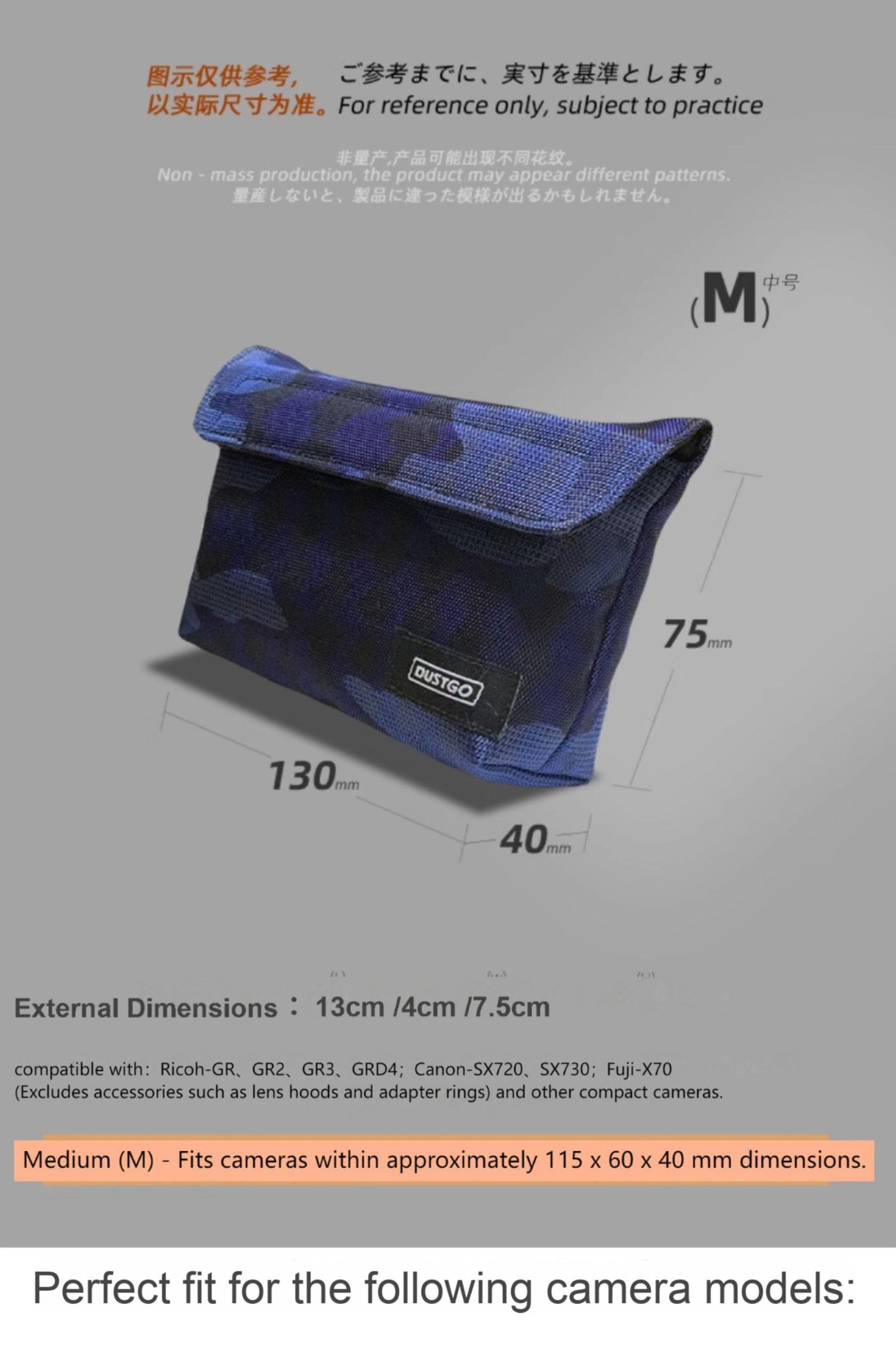 Dustgo Multifunction portable camera bag | for Sony RX / Canon / Ricoh